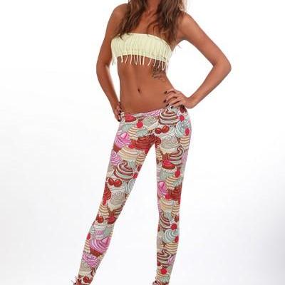Cupcakes Leggings By Fusion Clothing
