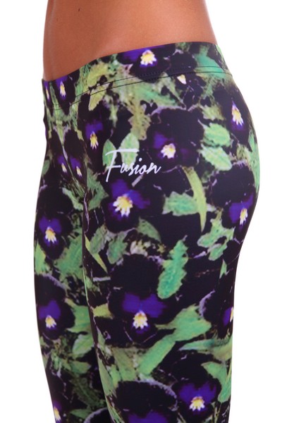 Fusion Printed Leggings "violets"